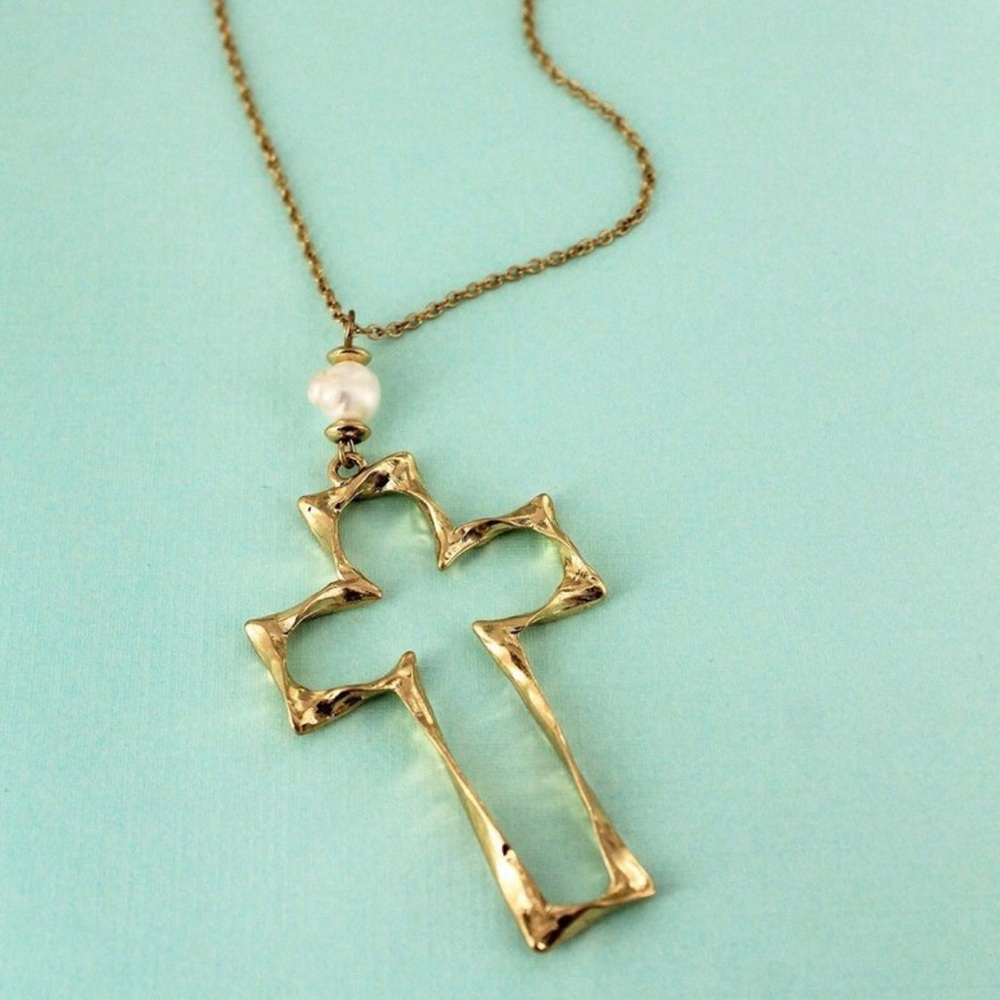 Long Cross Necklace